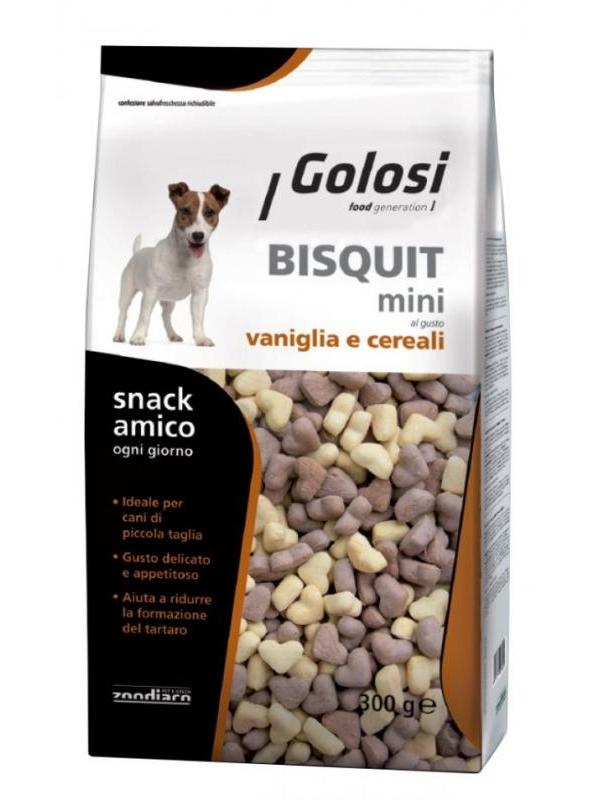 Golosi dog mini biscuit vaniglia e cereali 300g