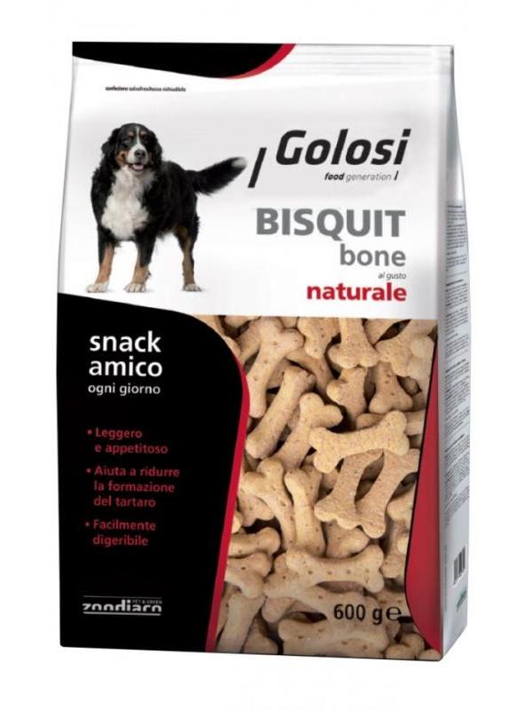 Golosi dog biscuit bone naturale 600g