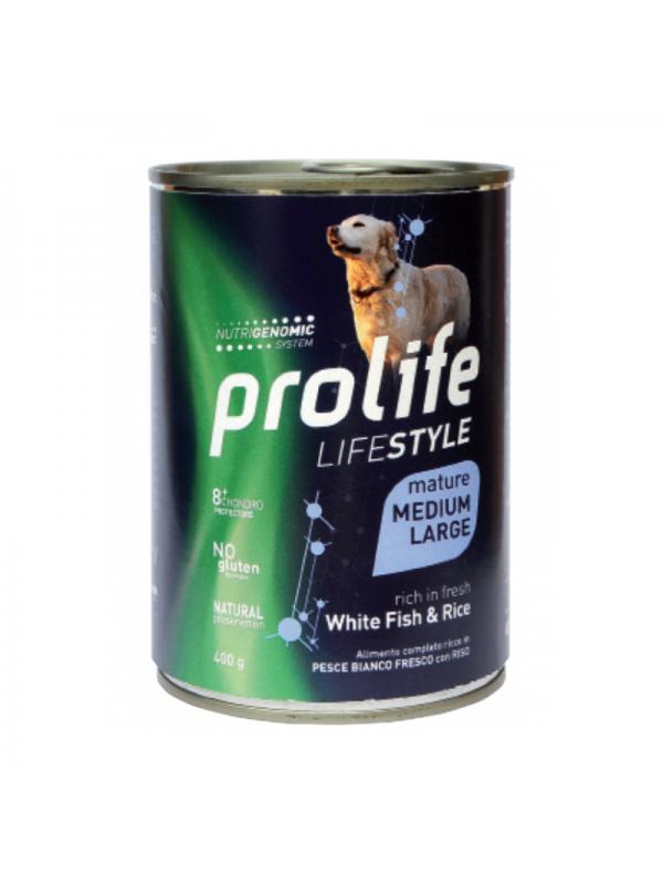 Prolife Dog Life Style Mature White Fish & Rice - Medium/Large