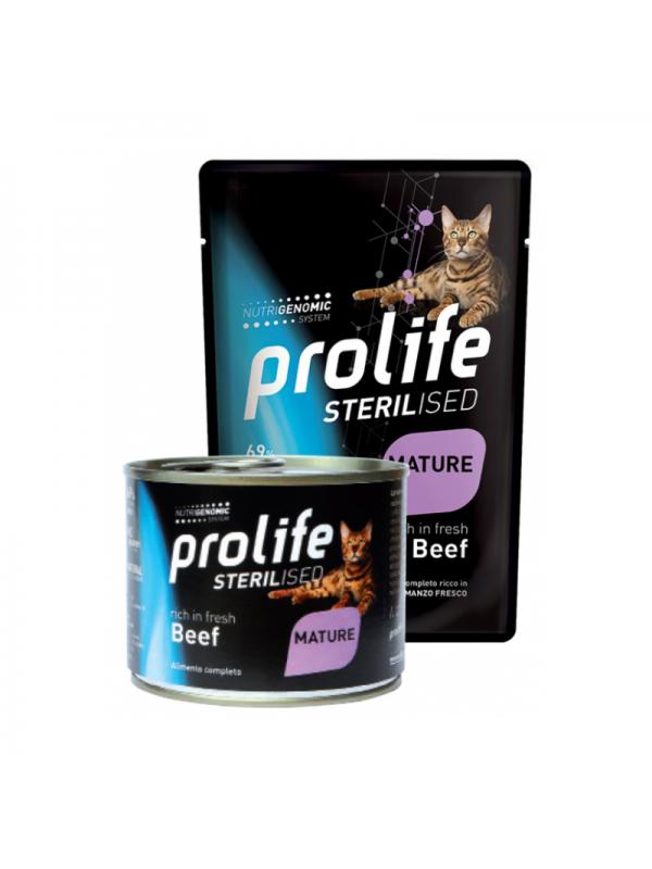 Prolife Cat Sterilised Grain Free Mature Beef 200g