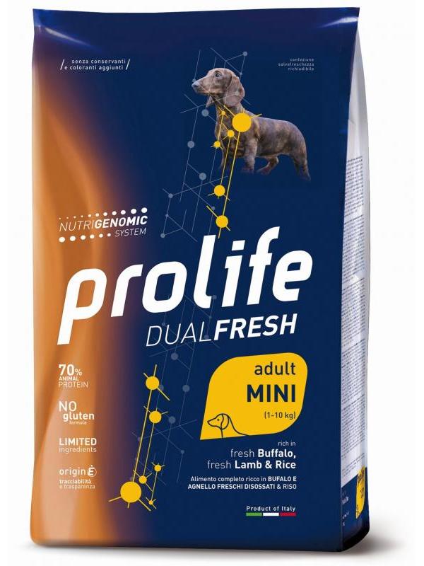 Prolife Dual Fresh Adult fresh Buffalo, fresh Lamb & Rice - Mini 2kg