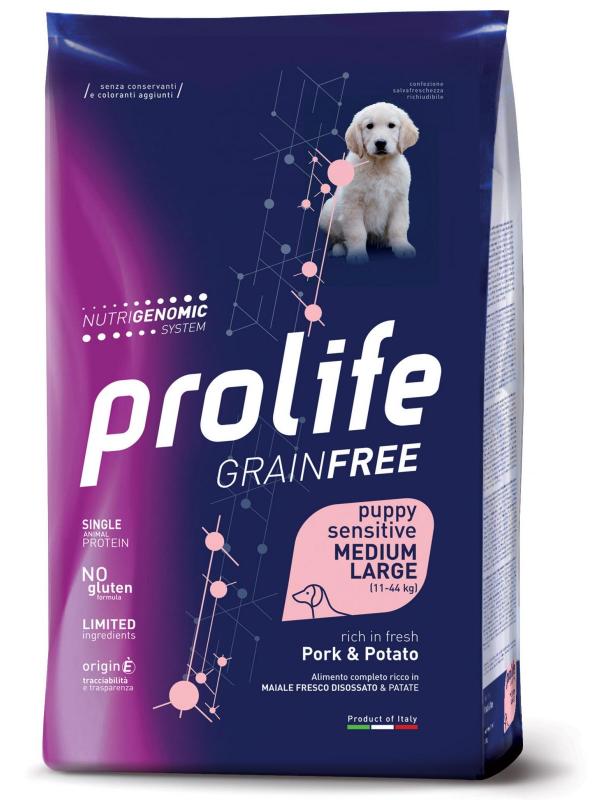 Prolife Dog G.Free Puppy Sensitive Pork & Potato - M/L 2,5 Kg